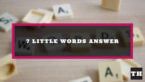 Featured 7 Little Words Answer 2