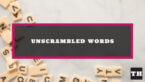 Featured Unscrambled Words Default