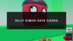 Silly Simon Says Codes